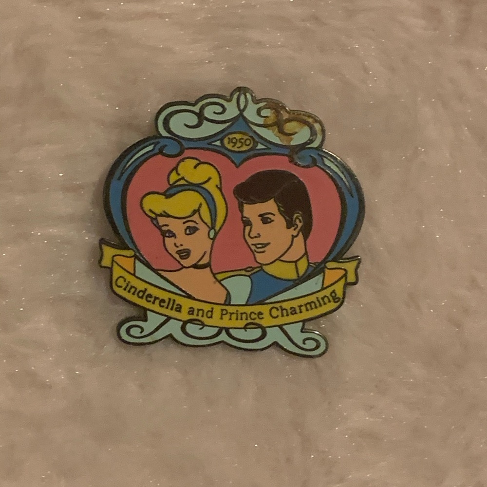 Cinderella and Prince Charming pin